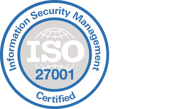 ISO/IEC 27001 certified